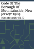 Code_of_the_borough_of_Mountainside__New_Jersey